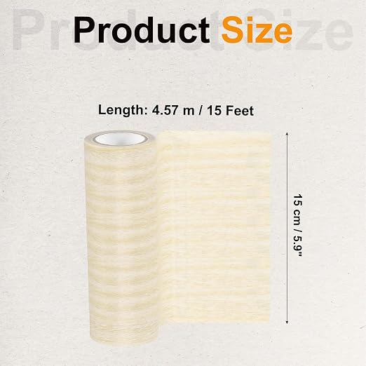 PATIKIL Wood Grain Tape 5.9" x 15 Ft, Self-Adhesive Wood Texture Repair Tape Realistic Wood Effect Contact Paper Patch for Furniture Cabinets Floor Walls Home Decoration, Light Yellow Oak