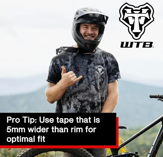 WTB Tubeless Bicycle Rim Tape (30mm x 11m) Easy Tubeless Setup & Airtight Seal, Compatible with All Tubeless Rims | bike-rim-tape