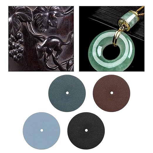46PCS Polishing Wheels Kit 20PCS Silicone Rubber Polishing Wheels & 20PCS Polishing Particle & 6PCS Mandrel Shank for Jewelry Making Woodworking & Wood Carving