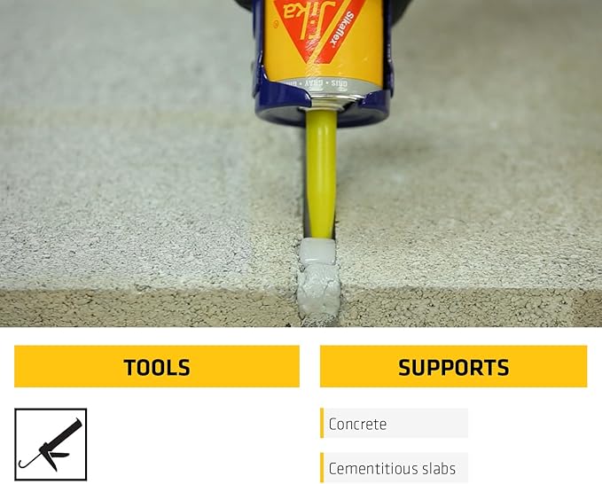 Sikaflex Self Leveling Polyurethane Sealant, Gray | Accelerated Curing | For Concrete Joints | 29 fl. oz | Pack of 2