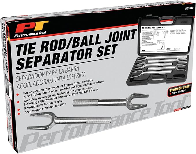 Performance Tool W89310 Tie Rod / Ball Joint Separator Set, 5-Piece