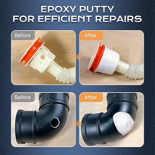 Boncart Epoxy Putty, 200g Fast Repair AB Epoxy Putty, High-Strength Two-Part Filler for Metal, Wood, Tile, Ceramics, Multi-Purpose Sculpt Clay for Bonding, Repairing, Sculpting (White)