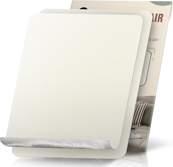 OAZ 2 Pieces 9 x 11 inch Canvas Repair Patches Canvas Fabric Patch Self-Adhesive Fabric Repair Tape Waterproof Outdoor Gear Patch Kit for Boat Cover Awning Sofa Chair Couch Tent Bag (Ivory White)