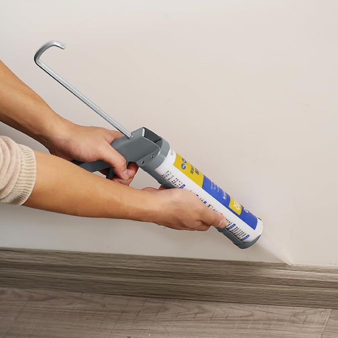 Bates- Caulking Silicone Gun, 10:1 Thrust Ratio, Hand Caulking Guns, No Drip