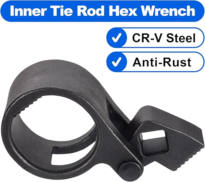 Toolwiz Universal Inner Tie Rod Hex Wrench Repair Removal Tools 27-42mm for Car Truck Vehicle Motorcycle, Inner Tie Rod Removal Tool Compatible with Mercedes Benz, BMW, Toyota, Honda, Ford