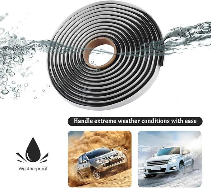 OFBAND 13Ft Car Headlight Sealant Butyl Tape,Waterproof Sealant Caulking Tape Avoids Noise & Leakage,Universal Car Accessories Sealing Tape for Car Truck SUV Headlights/Taillights