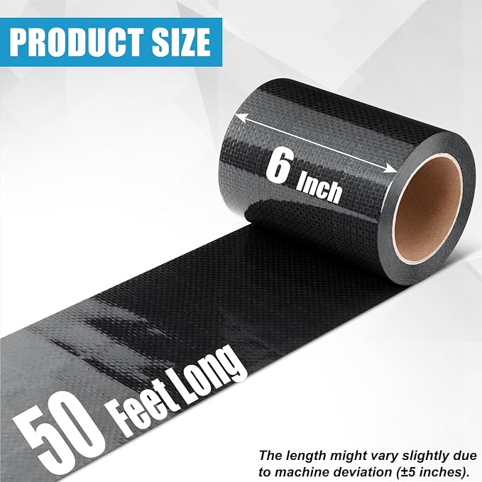 RV Underbelly Material RV Underbelly Tape, 6'' x 50' Waterproof Tape with Permanent Sealing Adhesive for Camper Travel Trailer, Mobile Home, Tear Repair Patch