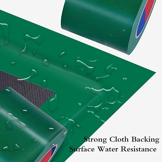 Green Heavy Duty Duct Tape, 4 Inch x 55 Yards, Industrial Grade Waterproof & UV Resistant, Strong Adhesive for Indoor Outdoor Repairs, Crafts, Home Improvement, Moving Packing and DIY Projects