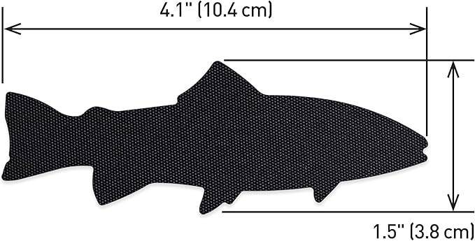 GEAR AID Tenacious Tape Repair Patches – Peel-and-Stick Nylon Gear Patches for Jackets, Tents, Sleeping Bags, Backpacks, and Outdoor Gear – Fix Rips, Tears, and Holes, 3 Patches, Fish