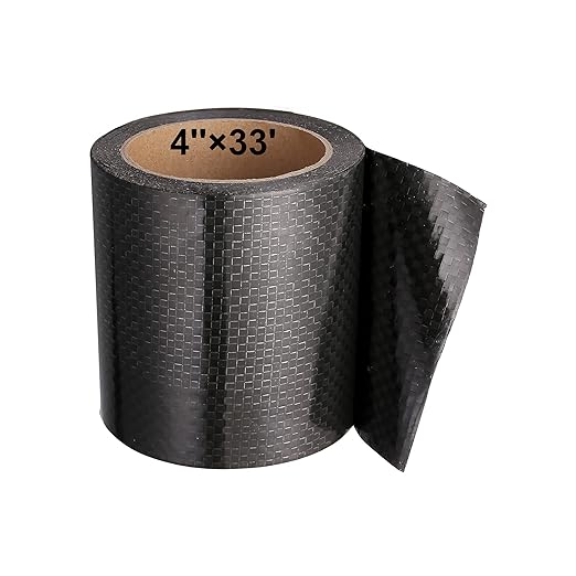 PlusRoc RV Underbelly Material RV Underbelly Tape Waterproof Flex Belly Tape with Permanent Sealing Adhesive for Mobile Home, Camper Travel Trailer, Tear Repair Patch(4'' x 33')