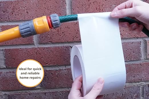 GTSE Wide Duct Tape, White, 4 Inches x 55 Yards (164 ft), Heavy Duty, Waterproof Repair Tape for Indoor or Outdoor Use, 1 Roll