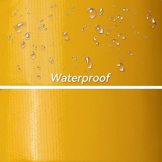 Reniteco Yellow Duct Tape- 2 inches x 45 Yards, Waterproof & All-Weather, No Residue, UV Resistant, Heavy Duty for Car, Home & Outdoor Repairs, 1 Roll