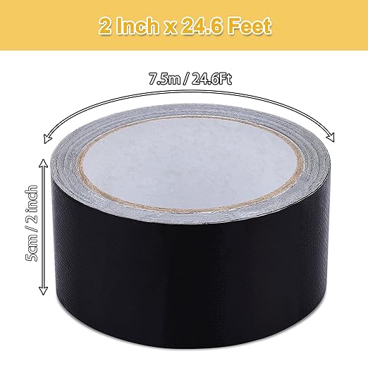 RV Awning Repair Tape Heavy Duty Waterproof Tent Tape for Tarp,Canvas,Tarpaulin, Car and Boat Covers Tarp Repair Patch Kit Outdoor UVproof Repair Tape Black