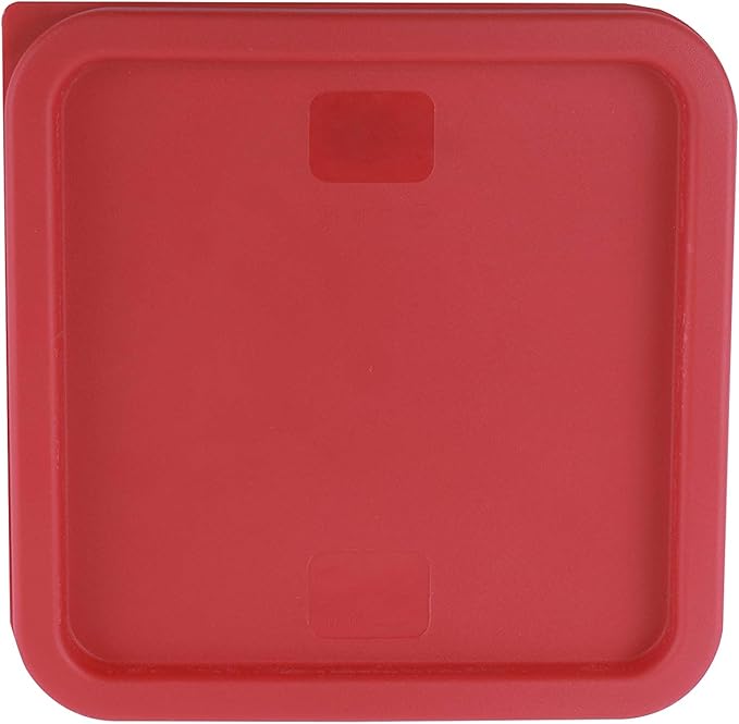 FSE FCC68 Reusable Cover for 6 & 8 Quart Container, Square, Red, NSF