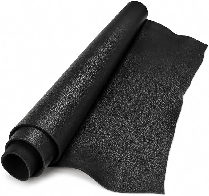 Reed Leather Hides - Cow Leather for Arts and Crafts (Black, 8 inches X 11 Inches)