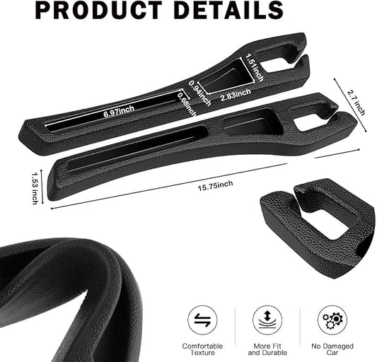 No Drop Seat Guard, Car Seat Gap Filler, Car Gap Filler Organizer, Universal Drop Seat Guards for Cars, Car Accessories Interior Prevent Stop Cellphone Wallet Keys Coins and Card from Dropping