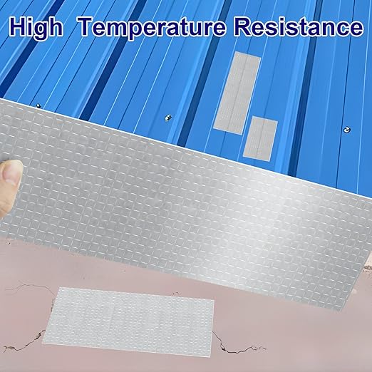 Butyl Sealant Tape Waterproof Aluminum Foil, Joist Tape for Decking 4 Inch, Super Sticky, Repair Roof Leak, Sealing Awning Crack, Patching Deck Flashing, All Weather Permanent 16.4FT Silver