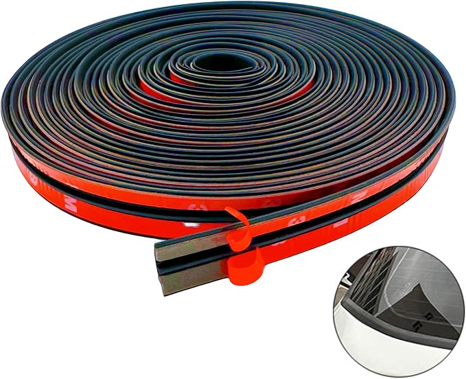 16.4 Ft Windshield Rubber Seal Car Weather Stripping Trim T Shape Sealing Strip for Car Front Rear Windshield(19mm)
