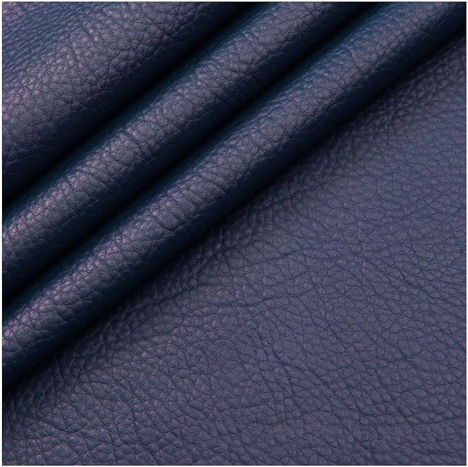 Self Adhesive Leather PU Fabric Leather Repair Patch 100x138cm Multicolor Available Anti Scratch Leather Tape Upholstery Vinyl Sticker for Couch Sofas Furniture Drivers Seat(Navy Blue)
