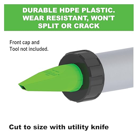 Albion Engineering 1135-4(25 Pack) Square Bead Nozzle for Albion B-Line Sausage Caulking Guns, Green, Pack of 25