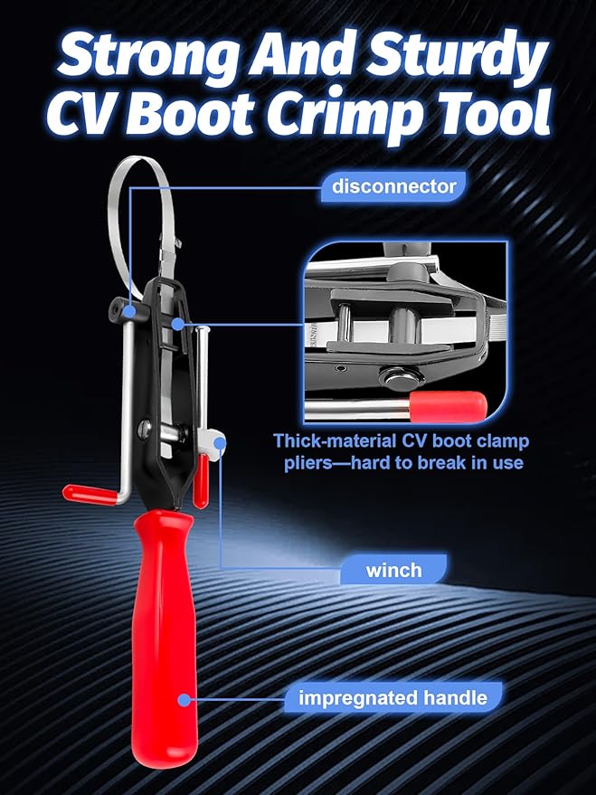 CV Boot Repair Kit, 4PCS, Fits Shaft Size 26mm-34mm, 25mm Height, CV Axle Boot Repair Kit, Universal CV Joint Gaiter Boot for Most Vehicle, Silicone