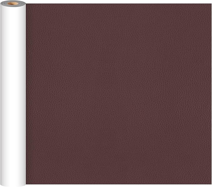 CHEIGHY Leather Repair Kit Self Adhesive Leather Repair Patch for Furniture 15.7X79 inch Vinyl Repair Kit for Couches Car Seats Sofa Office Chair Belt Jackets (Coffee)