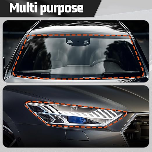 Butyl Sealant Tape 2PCS Butyl Rubber Tape for Installing Car Part, Windows, Doors and Windshield, Black, Waterproof