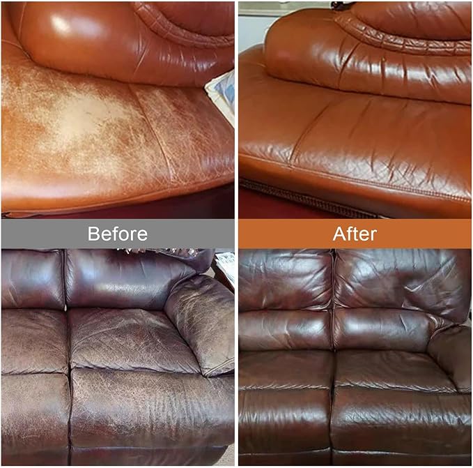 18 Colors Leather Repair Kit for Furniture and Vinyl Repair Kit for Refurbishing Upholstery, Couch, Boat, Car Seat, Shoes and Jacket - Leather Dye Kit - A Simple and Convenient Leather Repair Solution