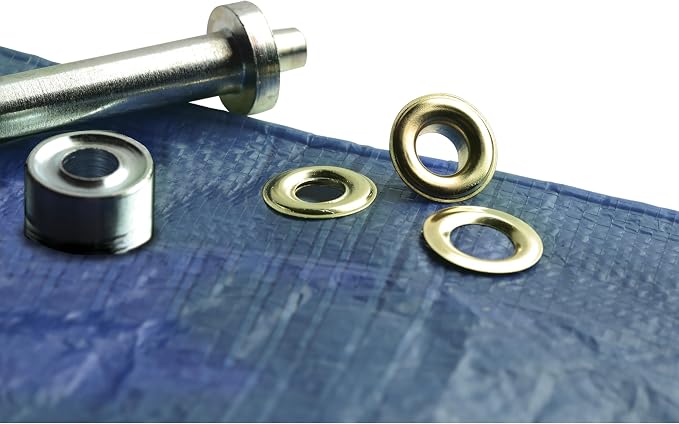 Coghlan's Grommet Kit - Durable Brass Eyelets and Pliers for Canvas, Fabric, and Leather Repairs – Complete 20-Piece Set for Camping Gear, Tents, and Outdoor Equipment Maintenance