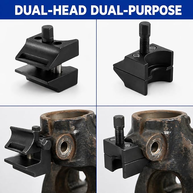 Strut Spreader Tool, Universal Suspension Steering Knuckle Spreader Tool, Dual-End Strut Split Hub Separator for VW Audi BMW Ford Peugeot Citroën