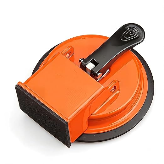 Heavy Duty Floor Gap Fixer Tool, Laminate Flooring Tools with Suction Cup for Gap Repair, Universal for Vinyl, Wood, Tile Floors - Compact & Efficient, Orange
