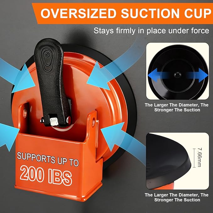 Floor Gap Fixer Tool, Heavy Duty Floor Gap Fixer Suction Cup Tool with Adjustable Height Setter, Enhanced Vacuum Suction Cup, Flooring Gaps Repair Tool for Laminate, Vinyl, Wood & Tile Flooring