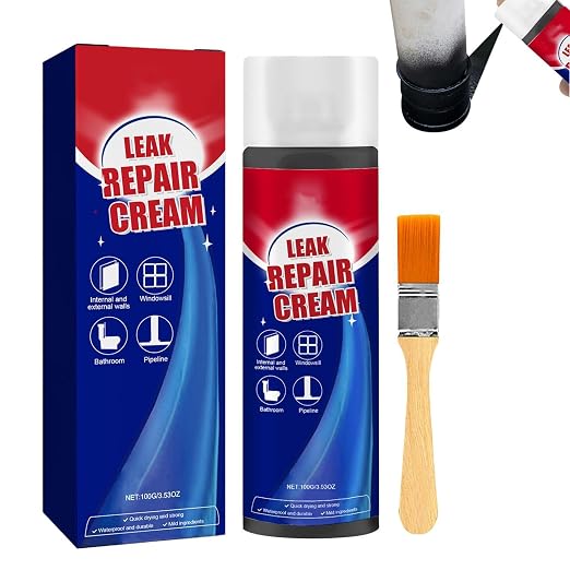 2PCS Leak Repair Waterproof Sealant Cream | 100mL X 2 Sealant Coating Quick Dry | Leak Repair Cream for Pipes Roofs