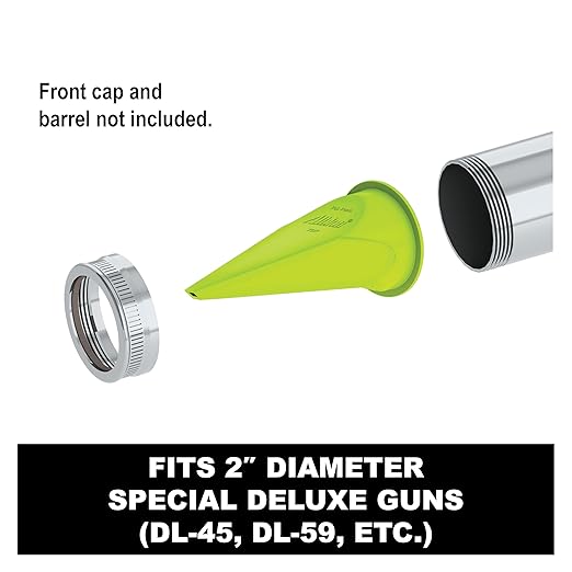 Albion Engineering 1135-3(25 Pack) Square Bead Nozzle for Albion Professional Line Caulking Guns, Yellow, Pack of 25
