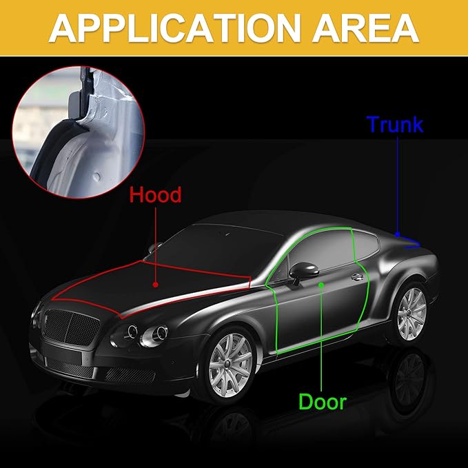 X AUTOHAUX 4m x 23mm Universal Car Z Shape Rubber Weather Waterproof Strip Seal Edge Protector