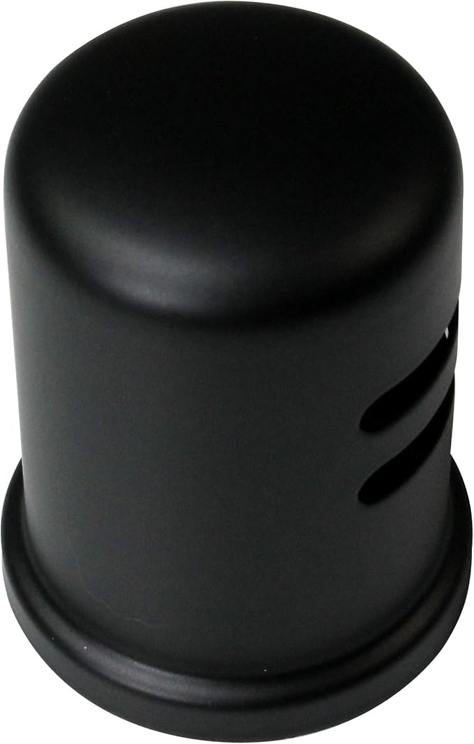 Westbrass R200-1-62 Air Gap Kit with Skirted Brass Cap, Powder Coat Flat Black