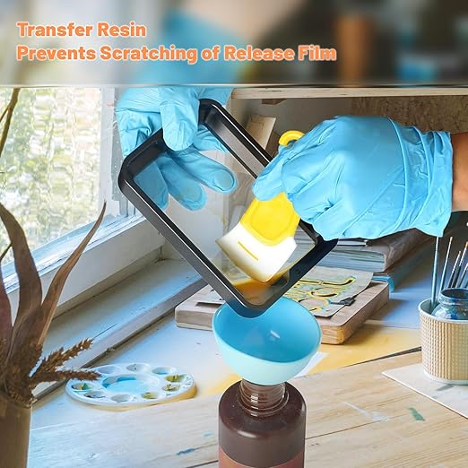 7Pcs UV Resin 3D Printer Must-Have Tool, Silicone Spatula, Scraper, Brush for Resin Transfer Cleaning and Protect Release FEP Film Vat Tank, 3D Printer Accessories