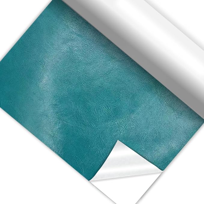8x47 Inch Leather Repair Tape,Self Adhesive Leather Patches for Furniture,Vinyl Repair Kit for Couches,Bed,Car Seats,Chair (Blue)