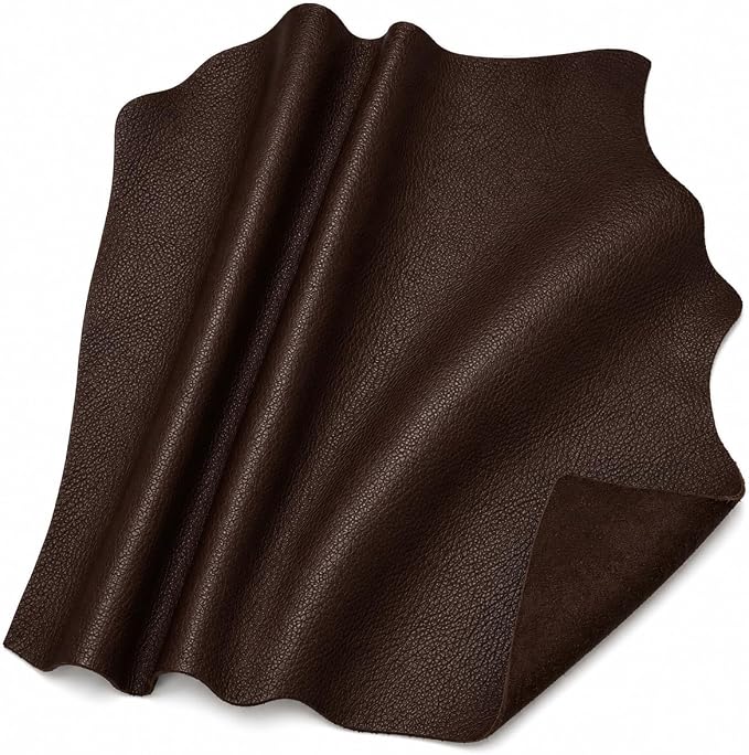 REED Leather HIDES - Cow Skins (100 Square Foot, Dark Brown) | Arts and Crafts