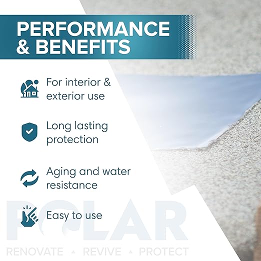 Polar TapeSeal Black - 5" x 5 ft | Rubberised Waterproof Tape for Leaks & Cracks on Roofs, PVC Pipes, Downpipes, Plumbing & Gutters | All-Purpose Indoor & Outdoor Sealant Tape for Lasting Protection