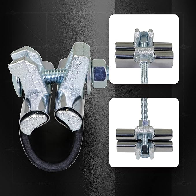 Highcraft Pipe Repair Clamp 1/2, IPS Single Bolt, 3” Long, Stainless Steel (5 Pack)