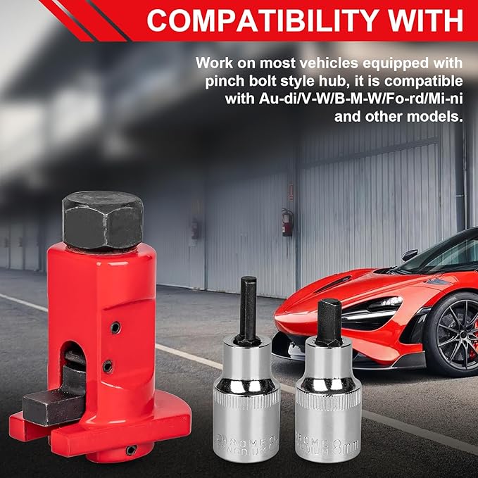 Clatoon Strut Spreader Tool, Universal Steering Suspension Strut Knuckle Spreader Tool 5-11 mm, Suspension Strut Spreader Socket Tools for Most Vehicles