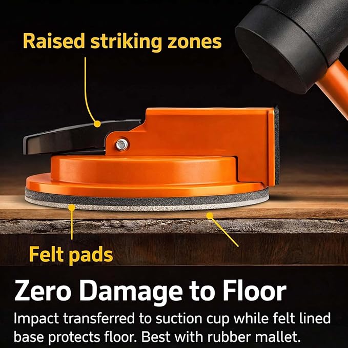 2026 New Floor Suction Repair Tool For Vinyl Plank Flooring,Heavy-Duty Suction Cup Tile Leveler,Adjustable Height Setter & Laminate Floor Gap Repair Tool, Floors Gap Fix And Seam Leveling (1PCS)