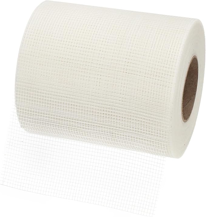 PATIKIL Drywall Repair Mesh Tape, 8 inch x 328 ft Fiberglass Repair Patch Self-Adhesive Dry Wall Joint Tape 8 Mesh Wall Hole Crack and Seam Patch, White