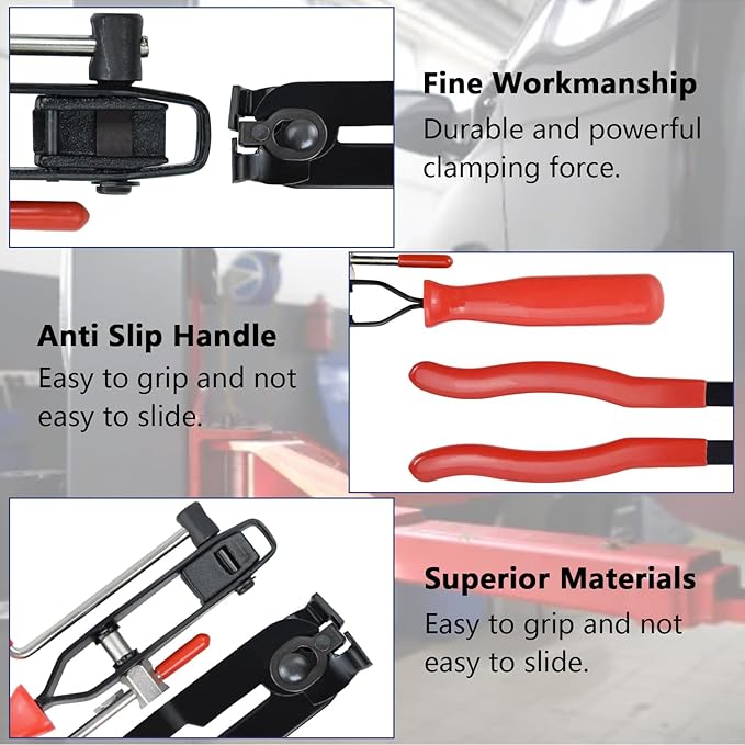 2PCS CV Boot Clamp Pliers, CV Axle Boot Clamp Pliers With CV Joint Boot Clamp Pliers Car Banding Tools Kit for Most Car