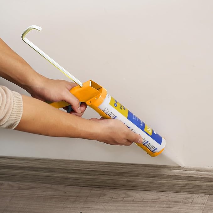 Bates- Caulking Silicone Gun, 10:1 Thrust Ratio, Hand Caulking Guns, No Drip