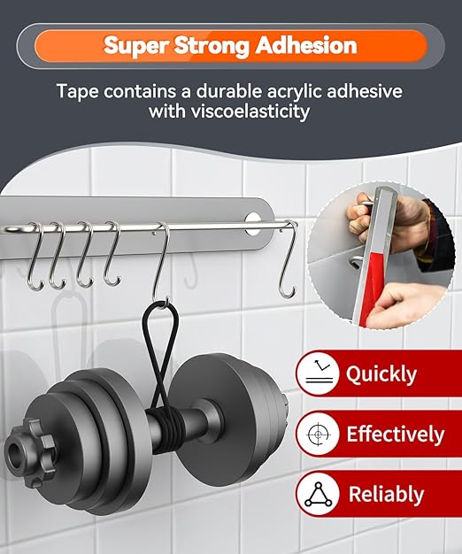 2 Rolls Double Sided Tape Heavy Duty, 15FT Outdoor Heat Resistant Automotive Waterproof Mounting Tape, 0.6In Width Super Strong Adhesion Foam Tape