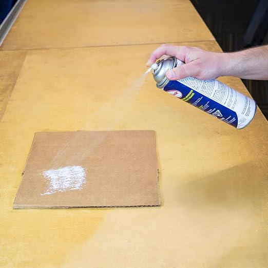 Tuck Multi-Purpose Spray Adhesive, 12 oz – Clear Fast-Bonding Web Spray for Leather, Wood, Vinyl, Paper, Plastic, Metal, Glass, Foam & More – Low VOC, 3-Way Adjustable Nozzle