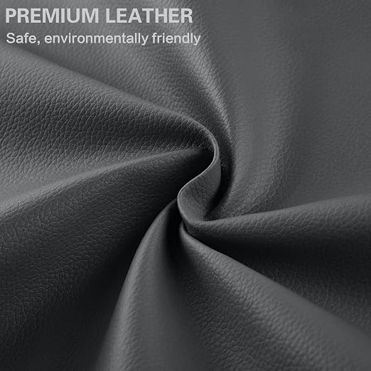 Self Adhesive Leather Repair Patch Kit, 31.4 in x 16 in Large Vinyl Leather Repair Tape for Furniture, Car Seat, Couch, Sofa, Chair Dark Grey
