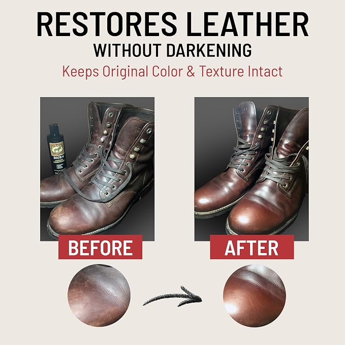 Bickmore Bick 4 Leather Conditioner and Leather Cleaner 16 oz - Will Not Darken Leather - Safe For All Leather Apparel, Furniture, Jackets, Shoes, Auto Interiors, Bags & All Other Leather Accessories